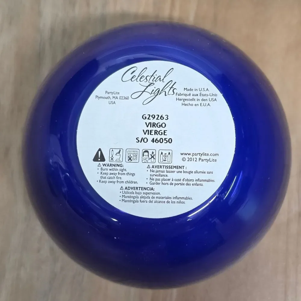 🩵NIB PartyLite Virgo Celestial Lights 7.8oz Scented Candle